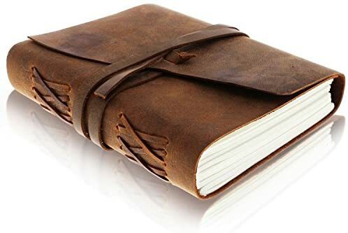 Leather journal writing - leather,