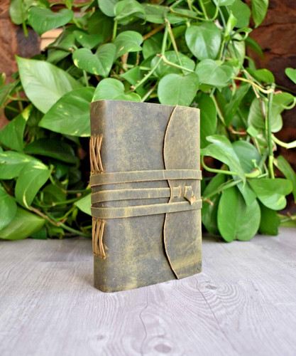 Leather journal personalised - leather,