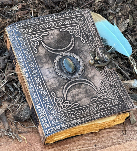 Vintage triple moon leather - a5,