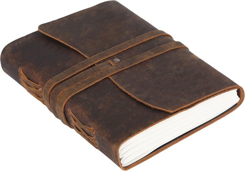 Handmade leather journal - handmade,