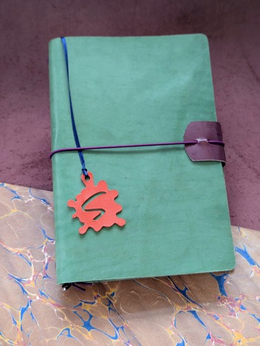 Heritage leather notebook - notebook, a5
