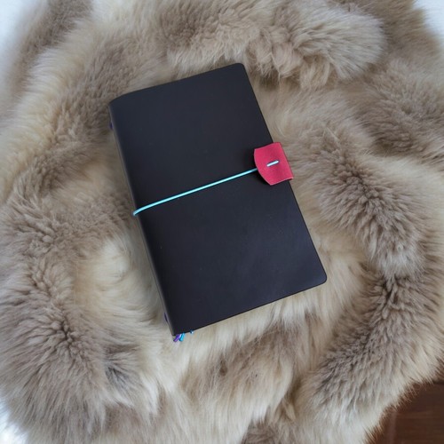 Veg tan leather journal - veg,