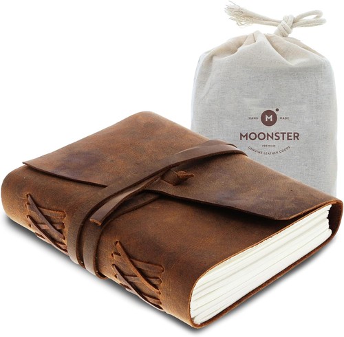 Leather journal writing - leather,