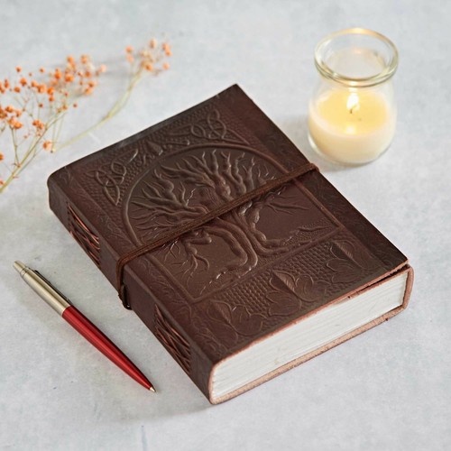 Tree life leather - tree, journal