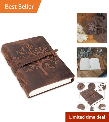 Handmade leather journal - leather, with