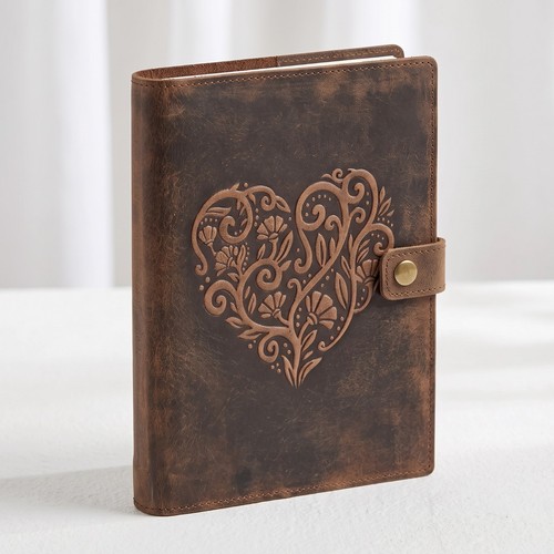 Leather journal refillable - journal,