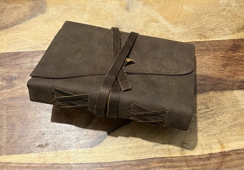 Leather journal handmade - leather,