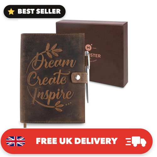 Vintage leather journal - journal, –