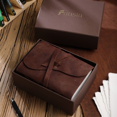 Leather journal handmade - leather,