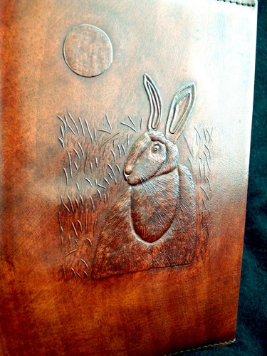Handmade refillable leather - a5,