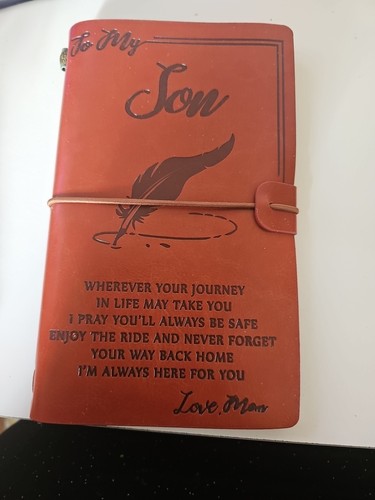 Handmade leather journal note - leather,